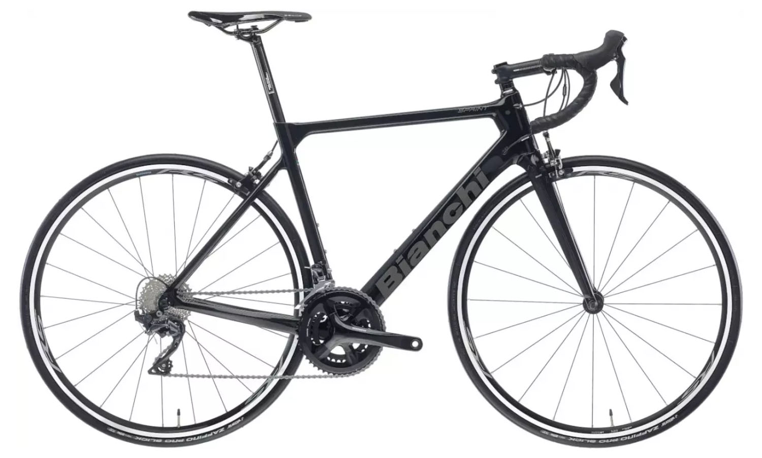 Фотография Велосипед BIANCHI Road Sprint Ultegra 11s CP Black/Graphite Размер рамы 61